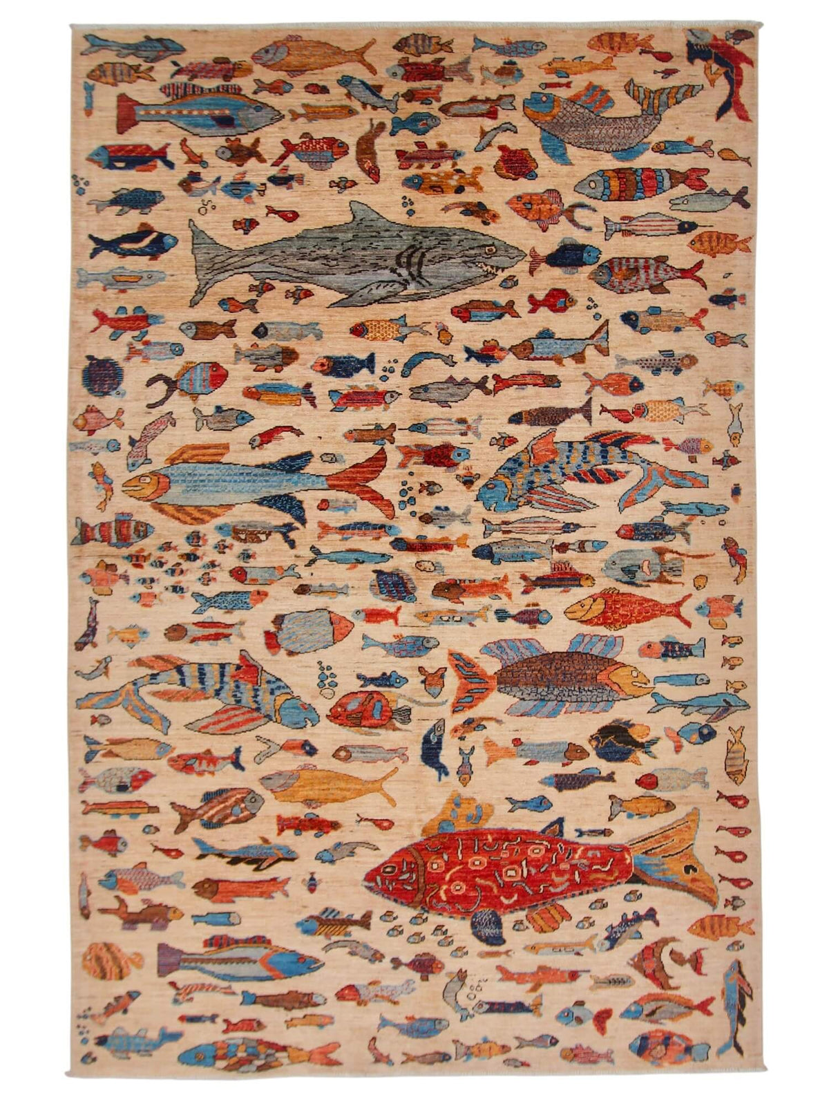 Fine Aryana - Oceanic (5'11"x9'00") ivory/multicolor