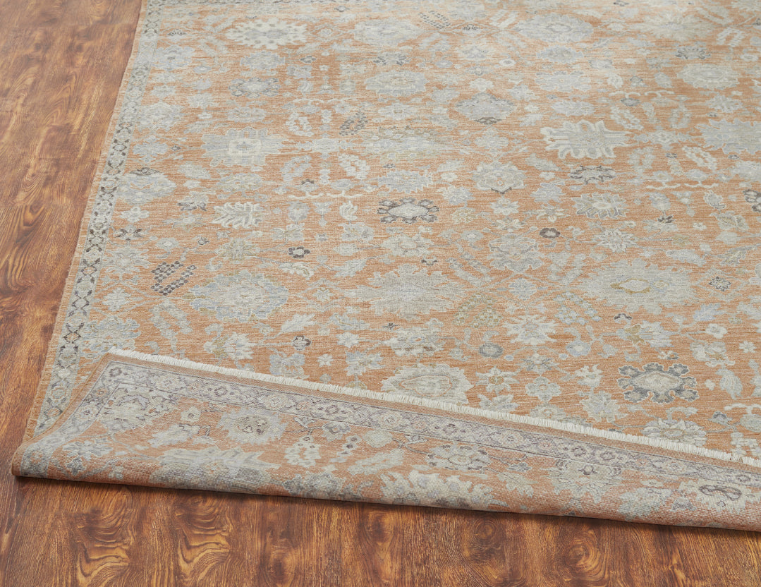 bottom edge detail of Alfani Collection 112912 Soft Terracotta/Gray