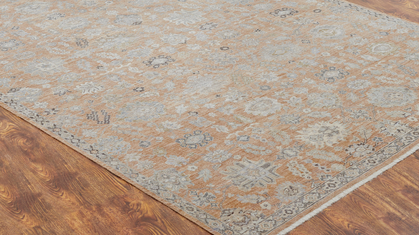 Corner detail of Alfani Collection 112912 Soft Terracotta/Gray