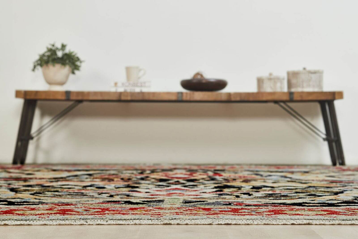 Amherst Collection - 110112 Black/Reds/Multi