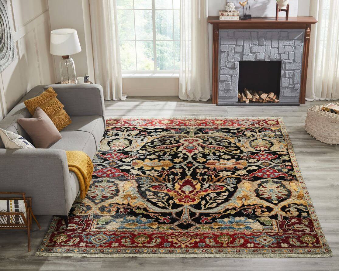 Amherst Collection - 110112 Black/Reds/Multi