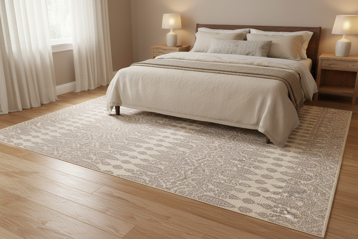 Arabesque (8'00"x10'02") ivory/gray