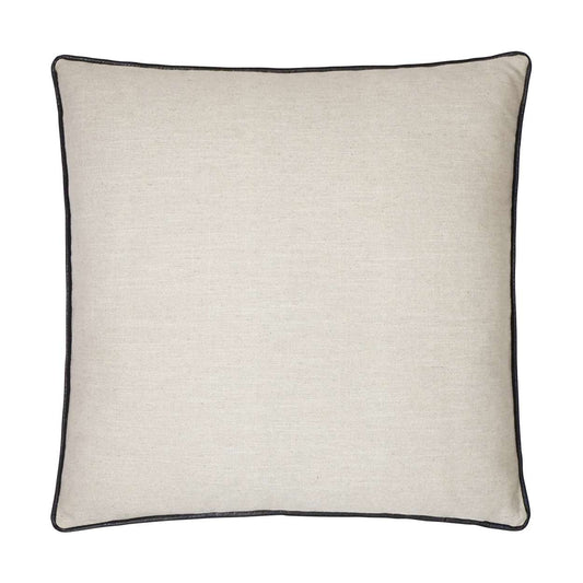 Ghent-Linen/Black 24"x24" square pillow