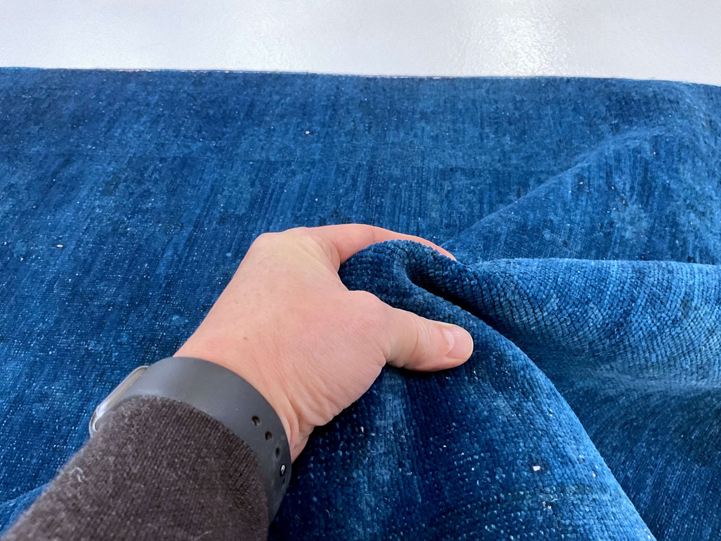 Chobi Farahan (3'02"x4'07") blue overdye