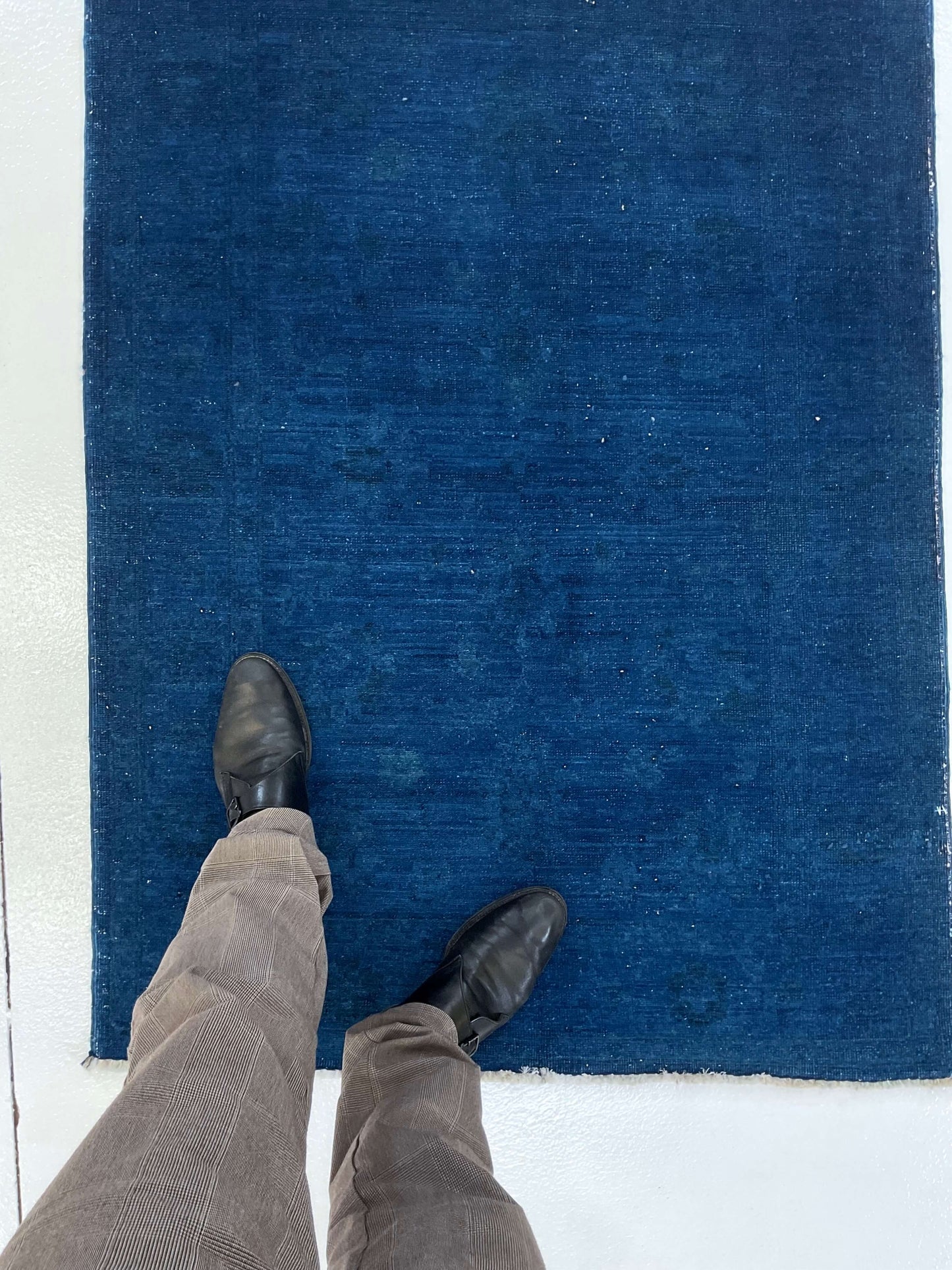 Chobi Farahan (3'02"x4'07") blue overdye