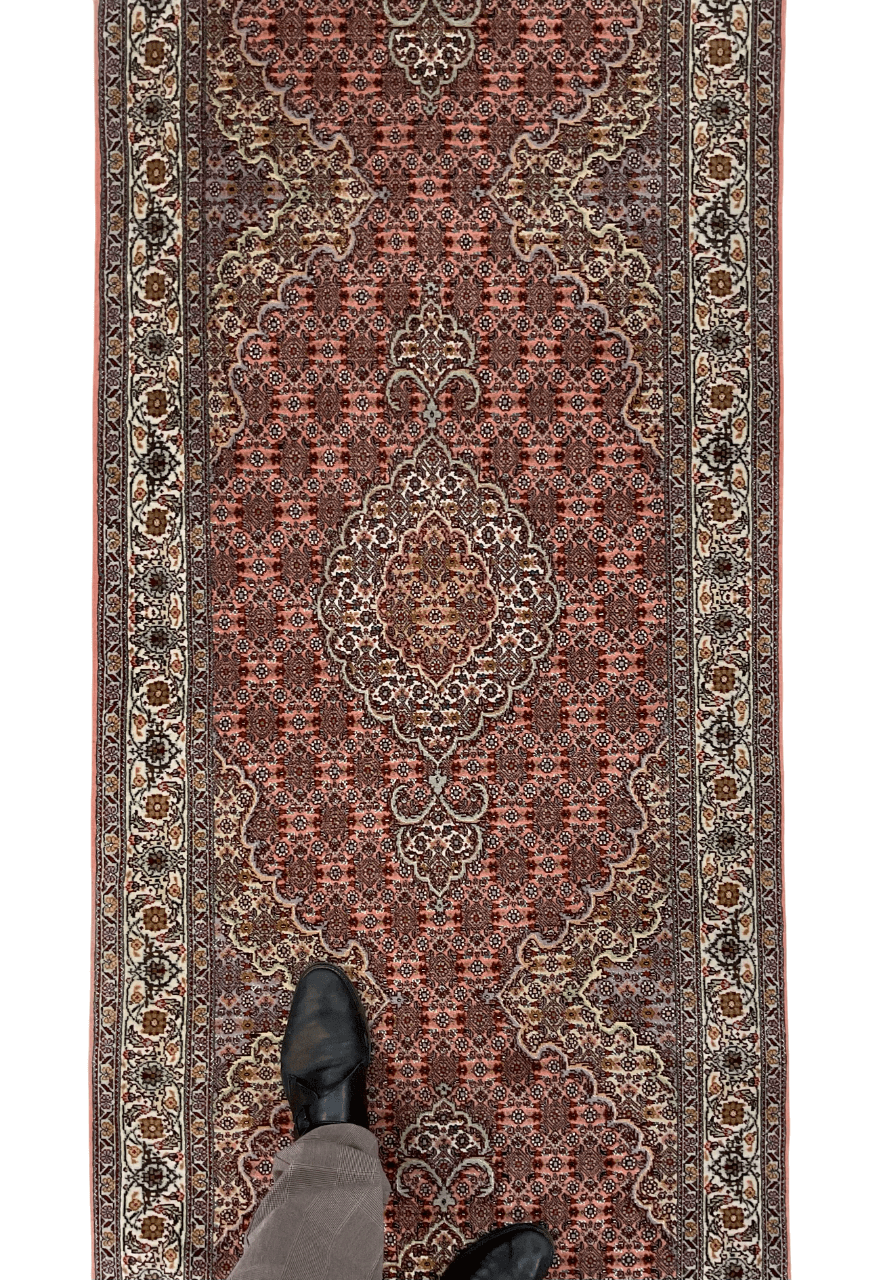 Persian Tabriz (2'09"x10'02") peach/ivory