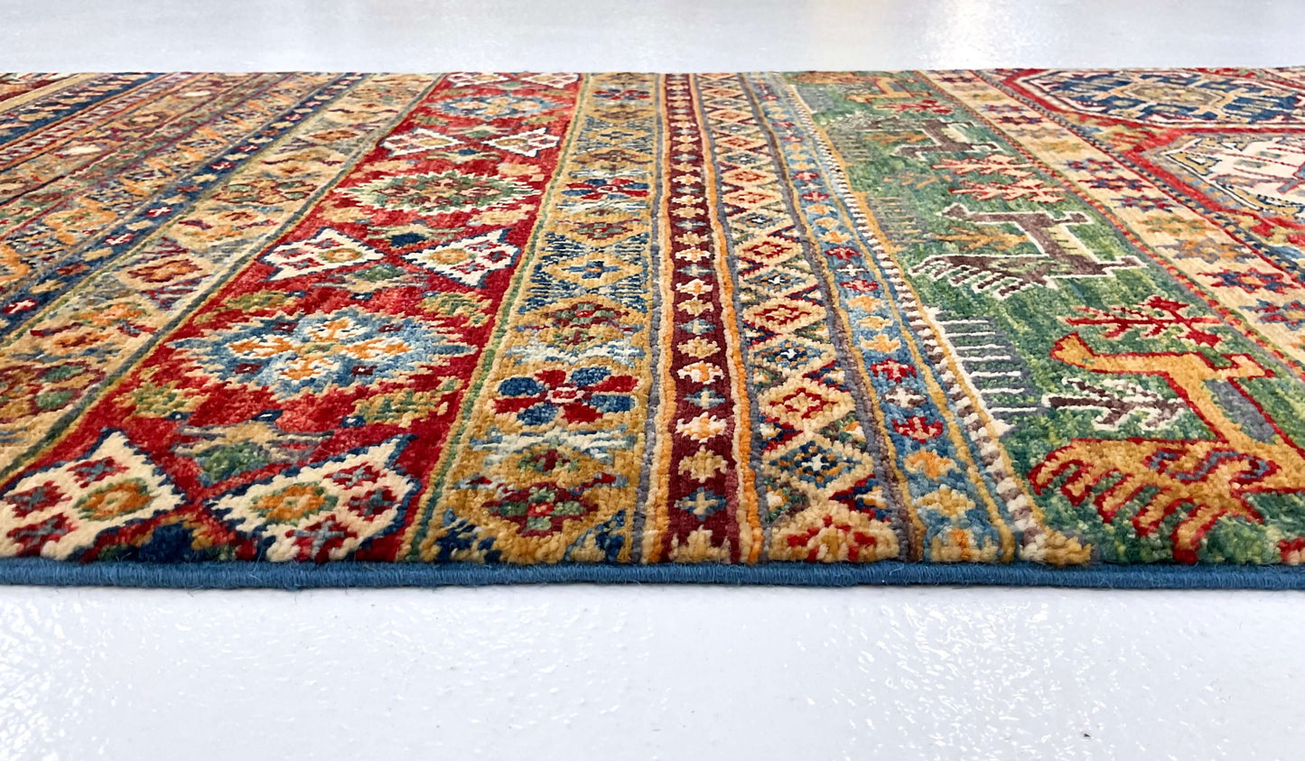 Khurjeen 2'08"x14'10" multicolor