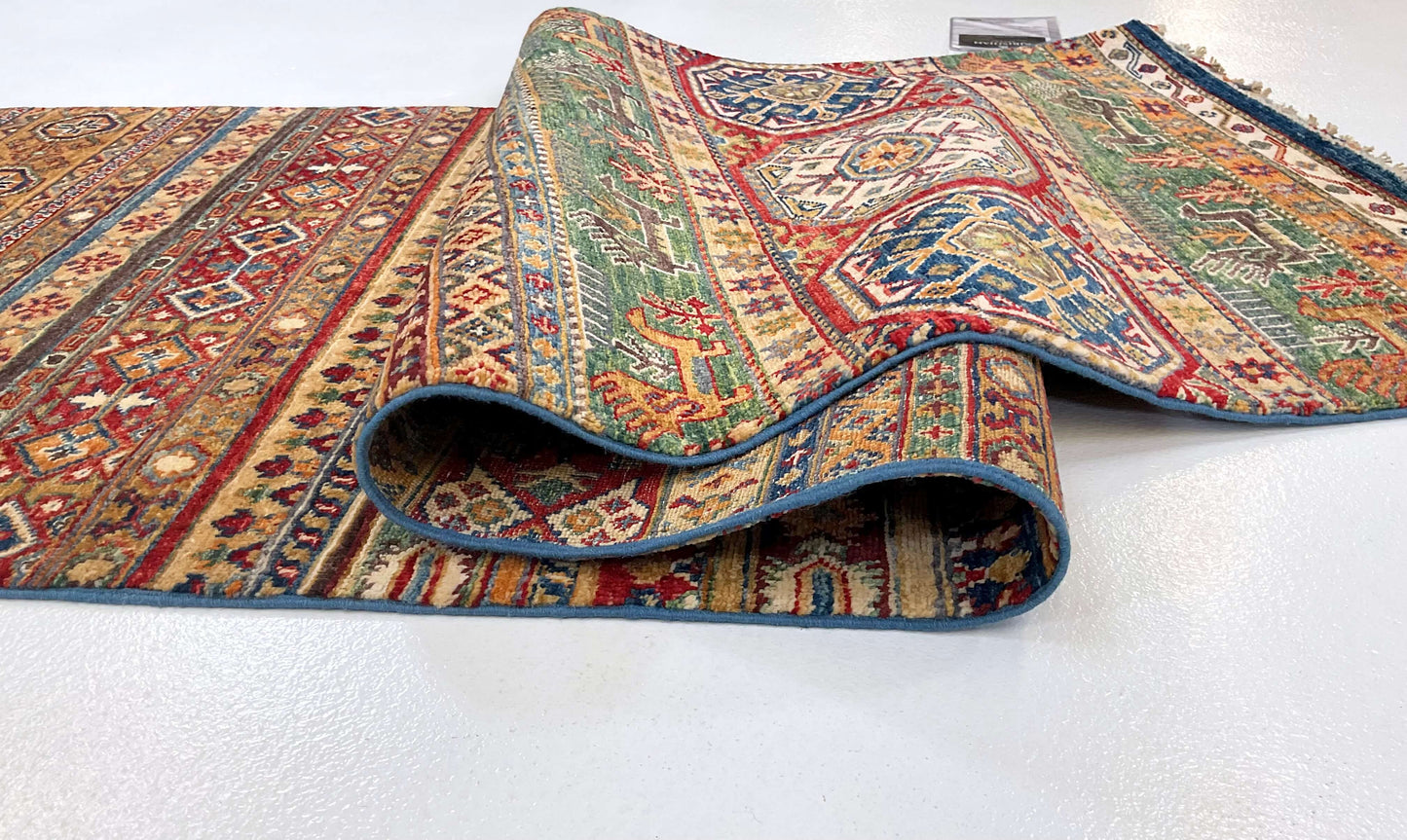 Khurjeen 2'08"x14'10" multicolor