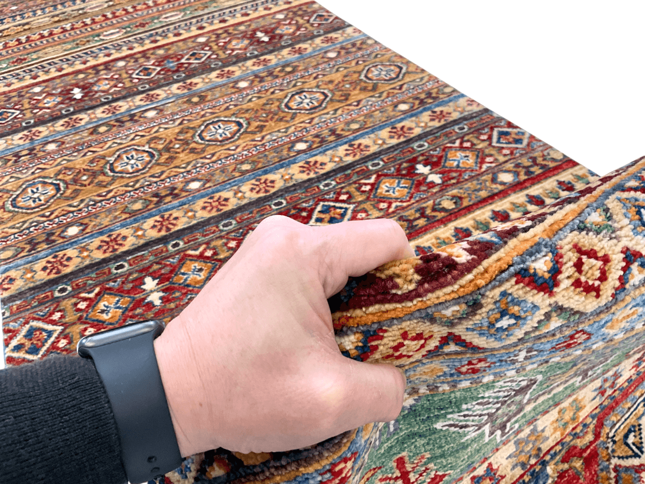 Khurjeen 2'08"x14'10" multicolor