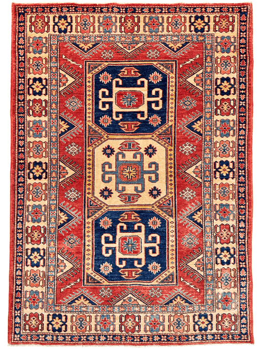 Super Kazak 3'10"x5'06" red/bge