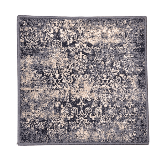 Wool Machine Loomed 18"x18" square (blue)