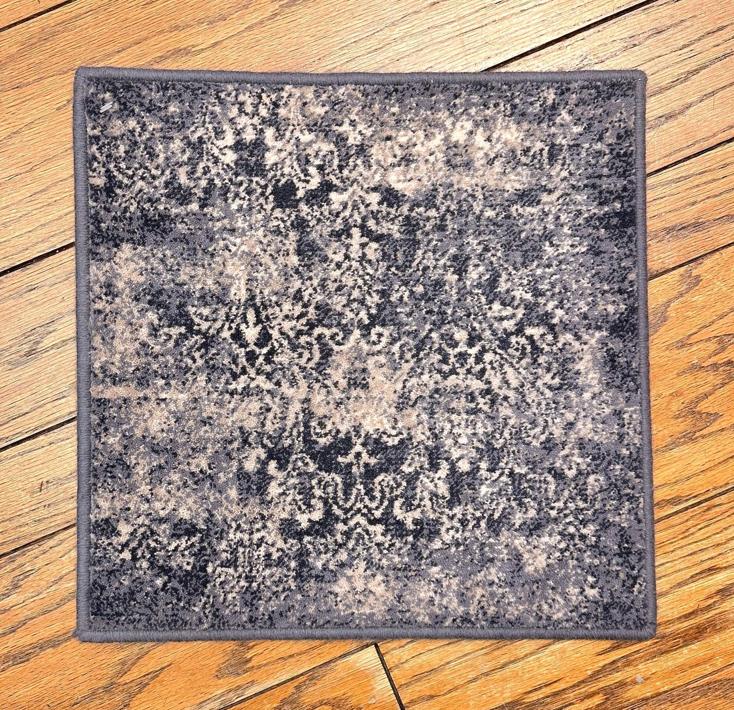 Wool Machine Loomed 18"x18" square (blue)