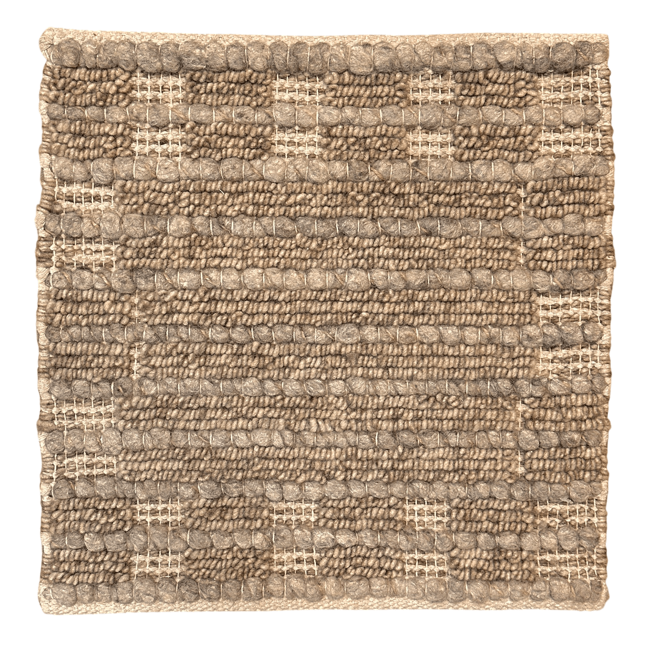 Textured wool 18"x18" square (oatmeal)