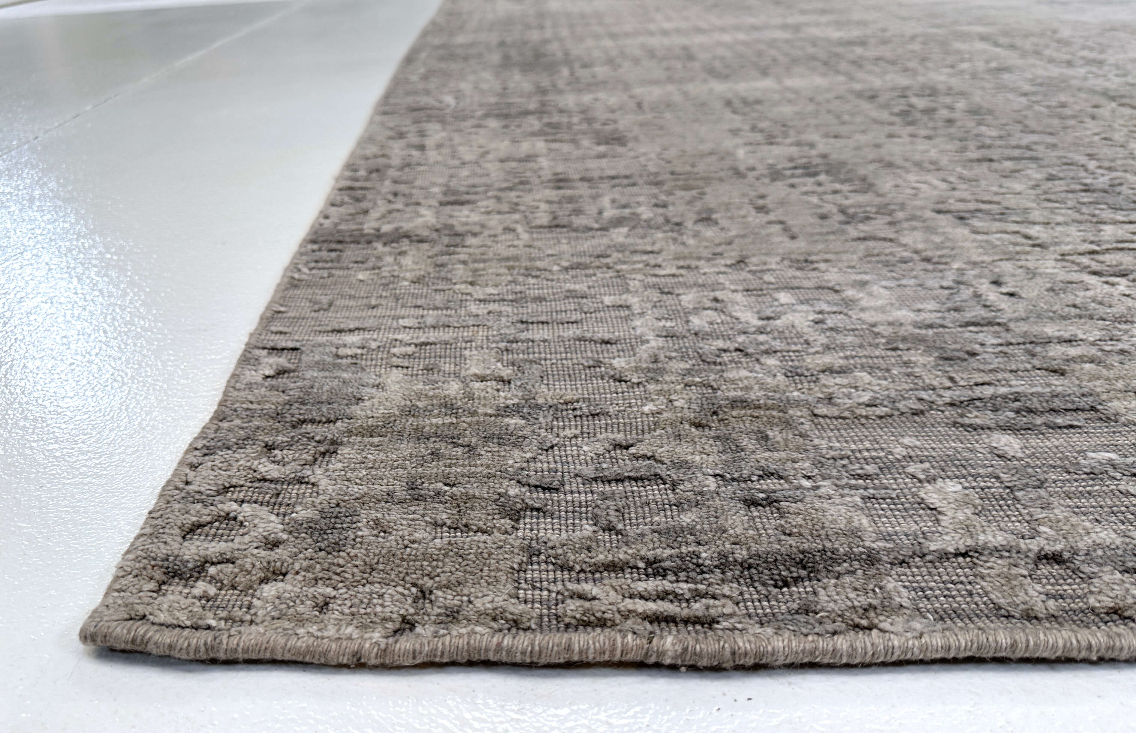 Hi-Low Textured Bamboo (6x9) gray – Kirishian Rugs