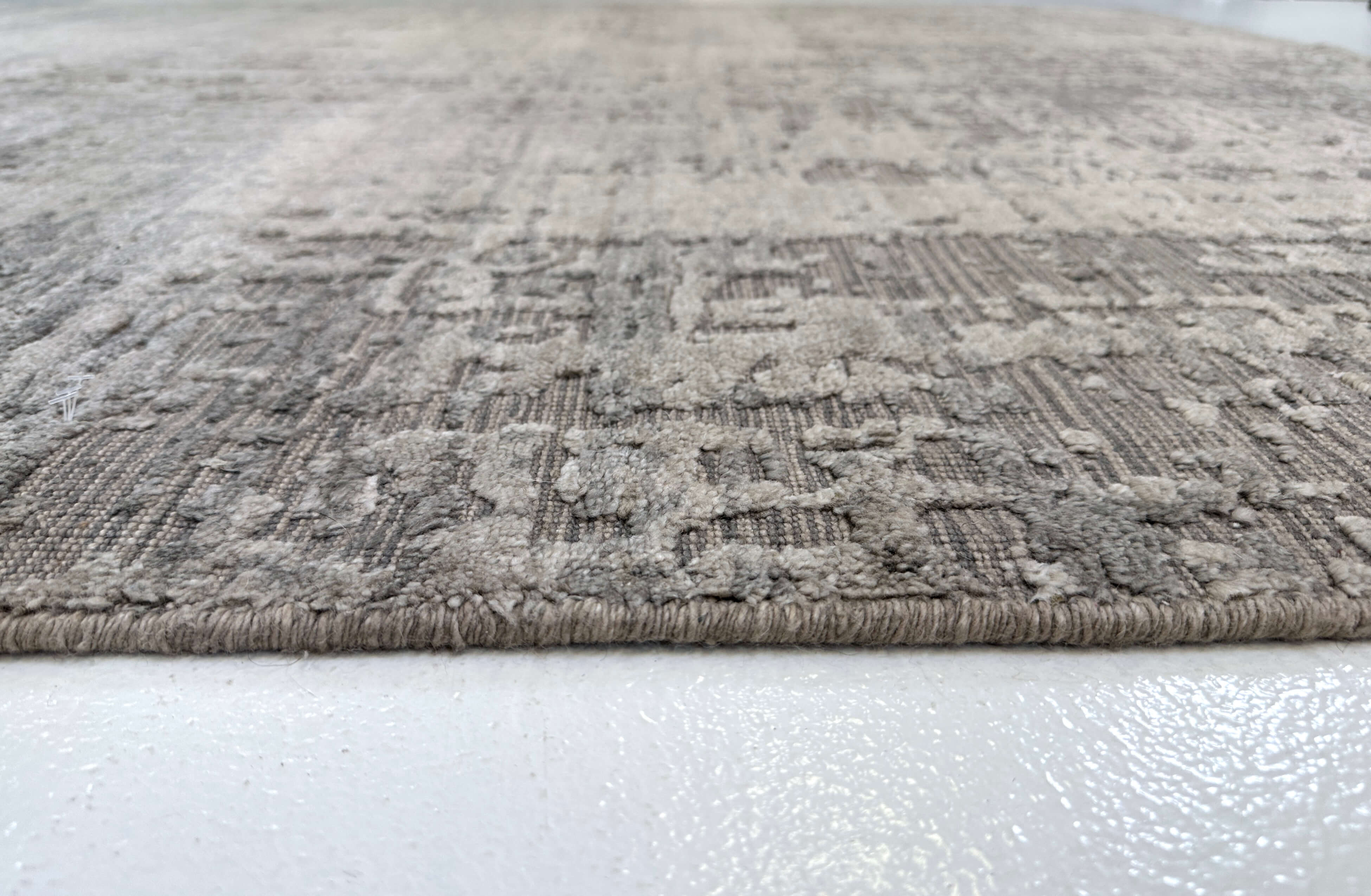 Hi-Low Textured Bamboo (6x9) gray – Kirishian Rugs