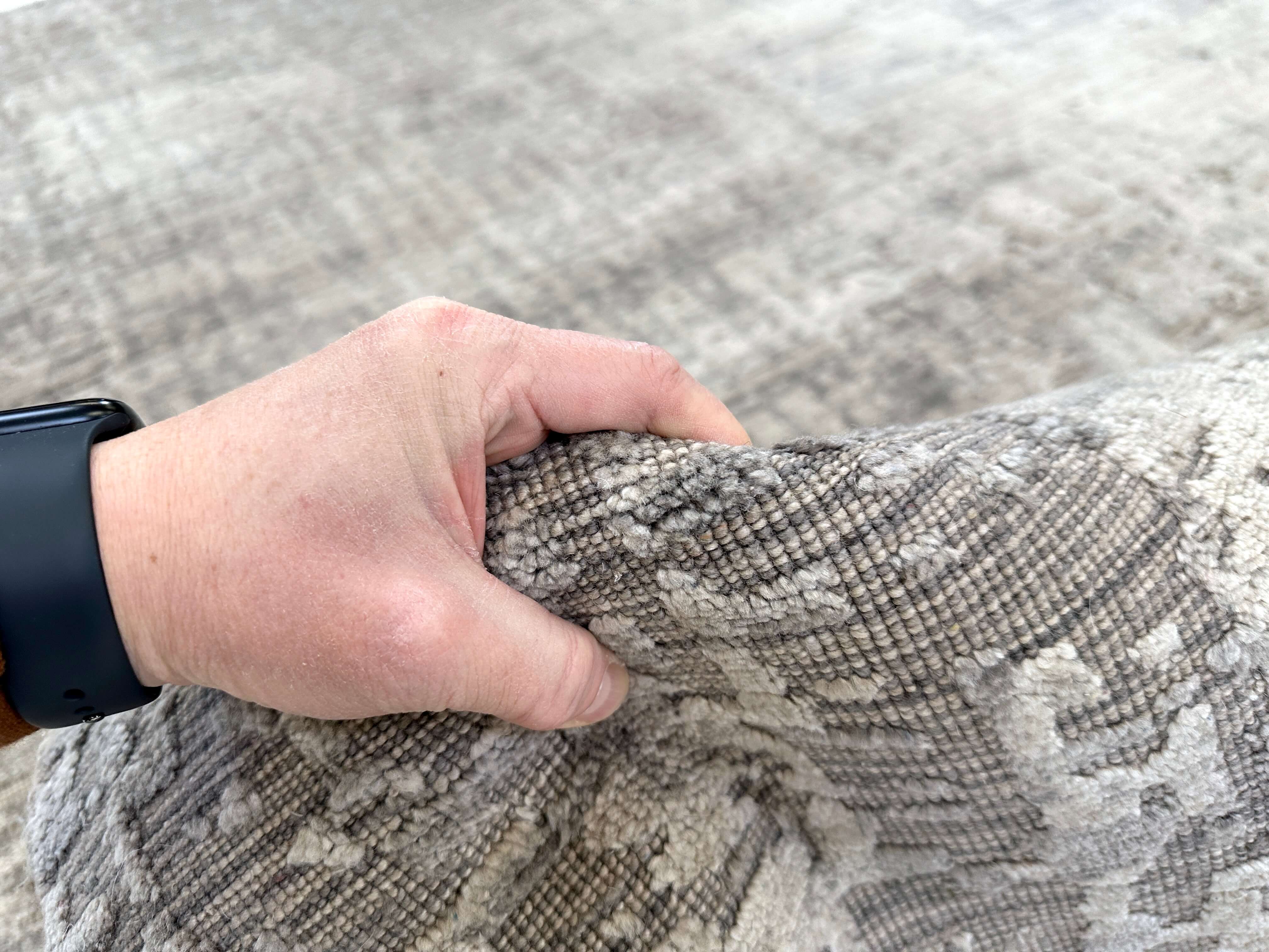 Hi-Low Textured Bamboo (6x9) gray – Kirishian Rugs