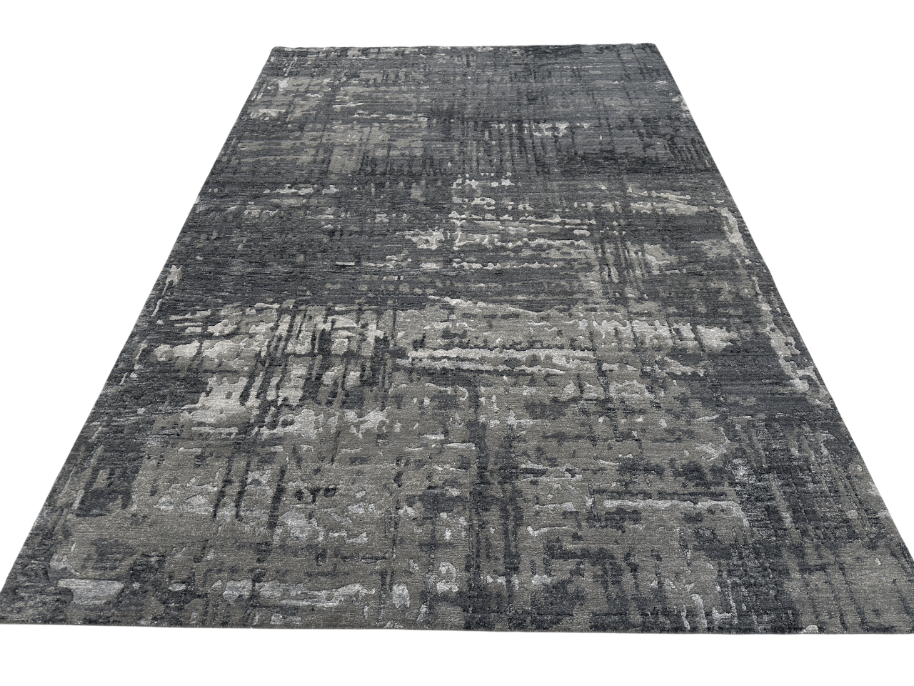 Modern, Carved Tibetan-Style 6x9 (dark gray)