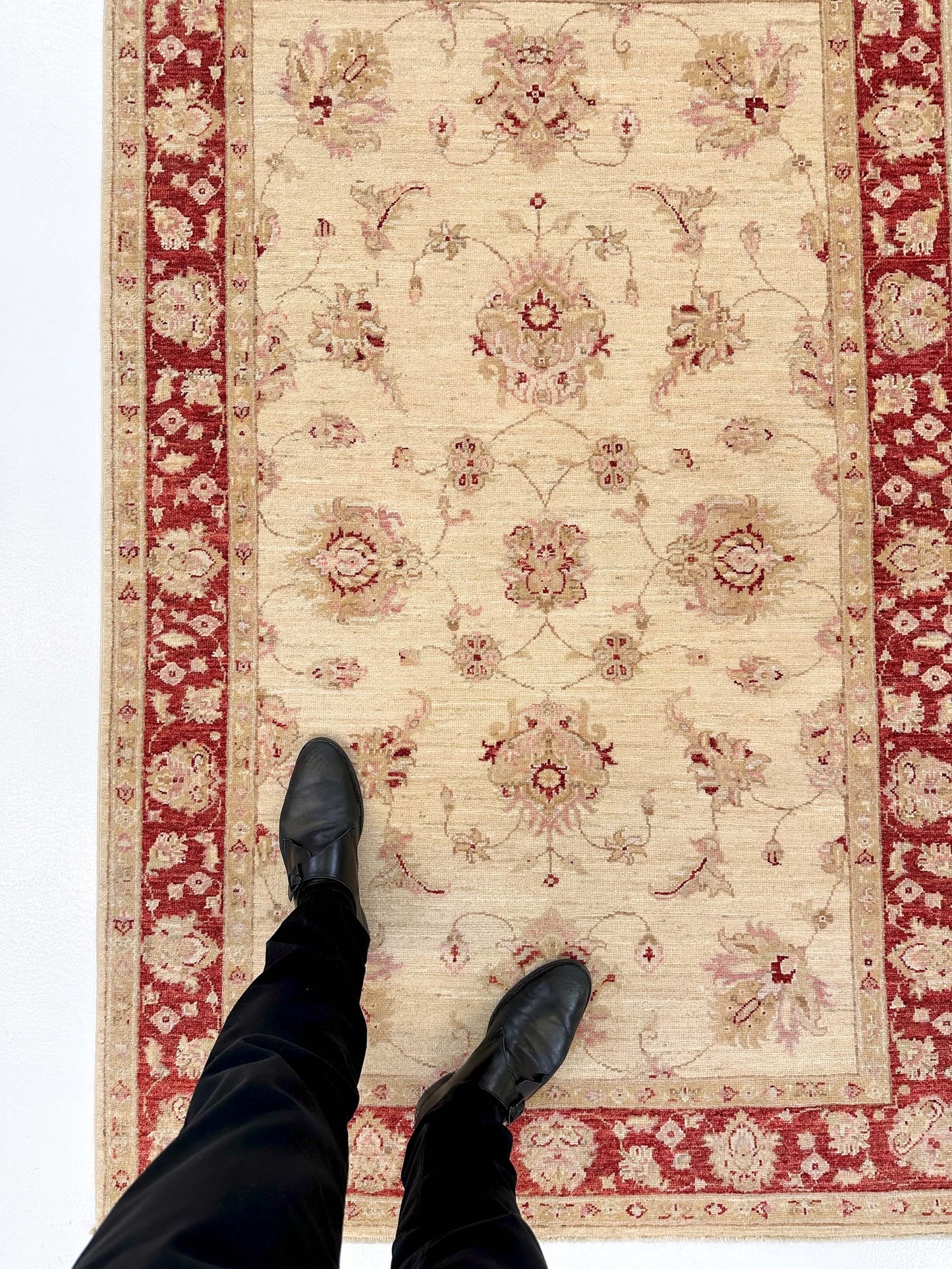 Chobi Farahan (3'11"x6'01') beige/red