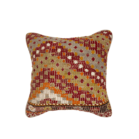 Turkish Kilim Pillow 16"x16"