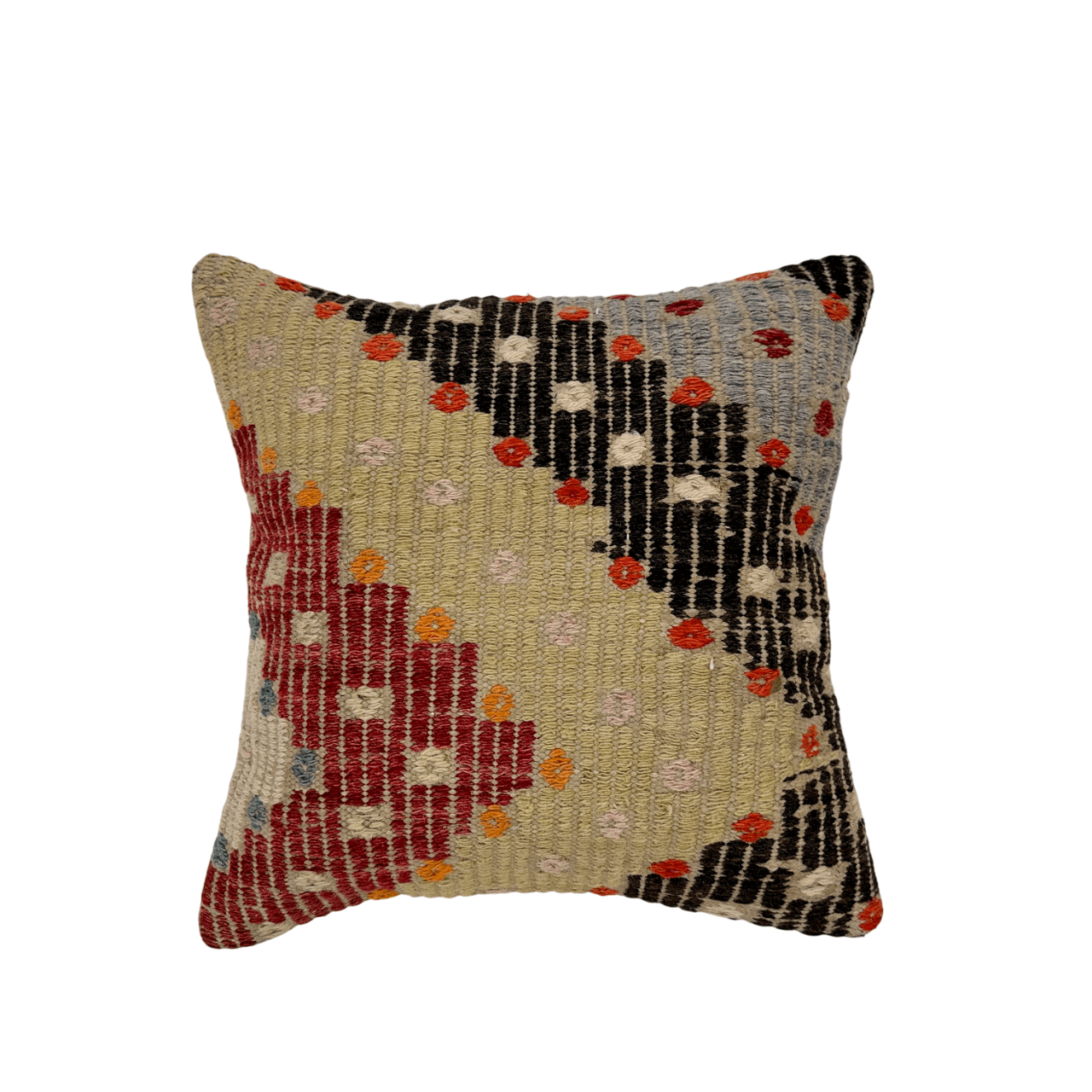 Turkish Kilim Pillow 16"x16"