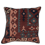 Afghan Down-Filled Wool Kilim Pillow 19"x19"