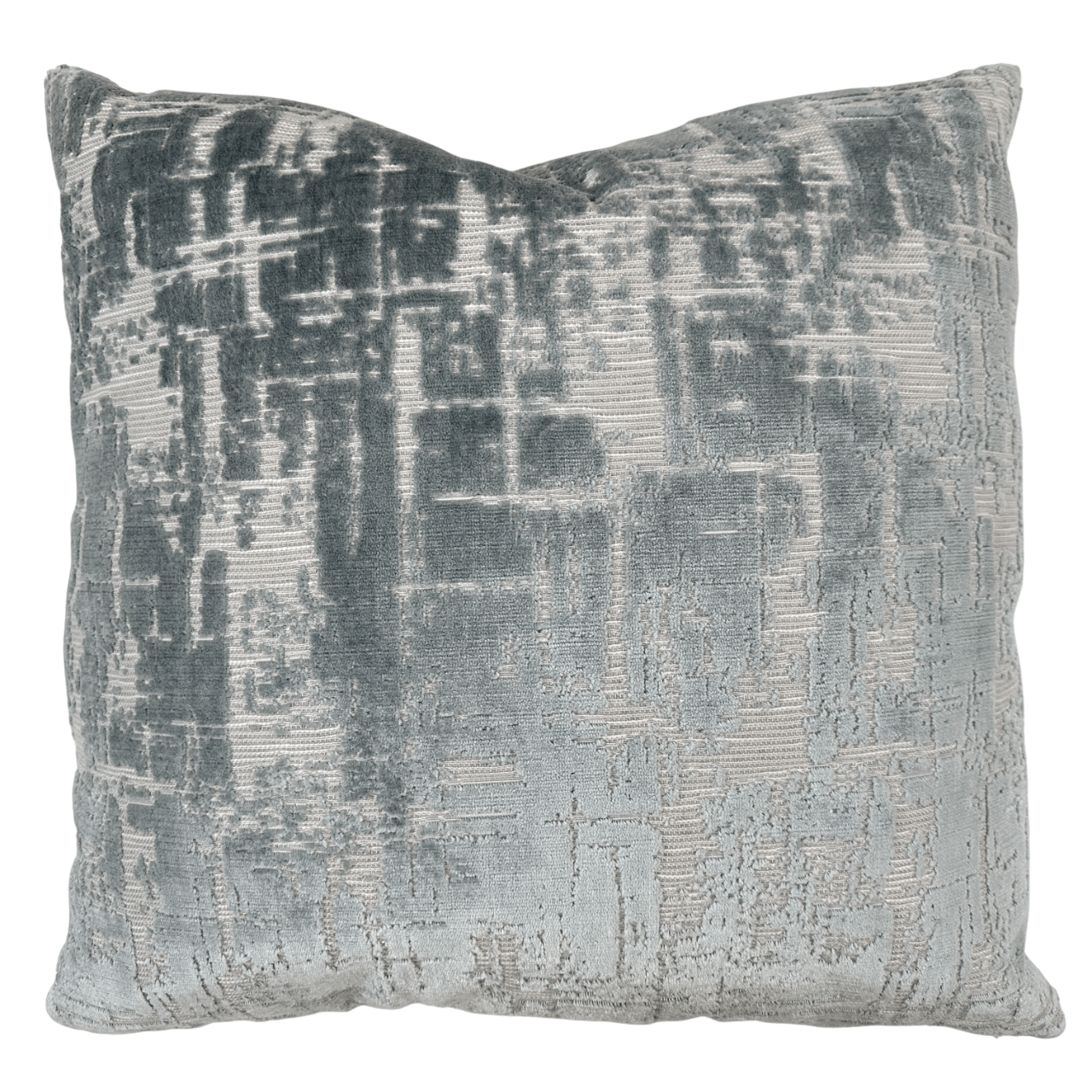 Velvet Ice Design Textured Pillow 24"x24"