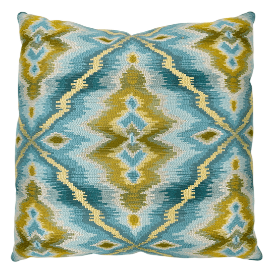 Ikat Design Down-Filled Pillow 24"x24"