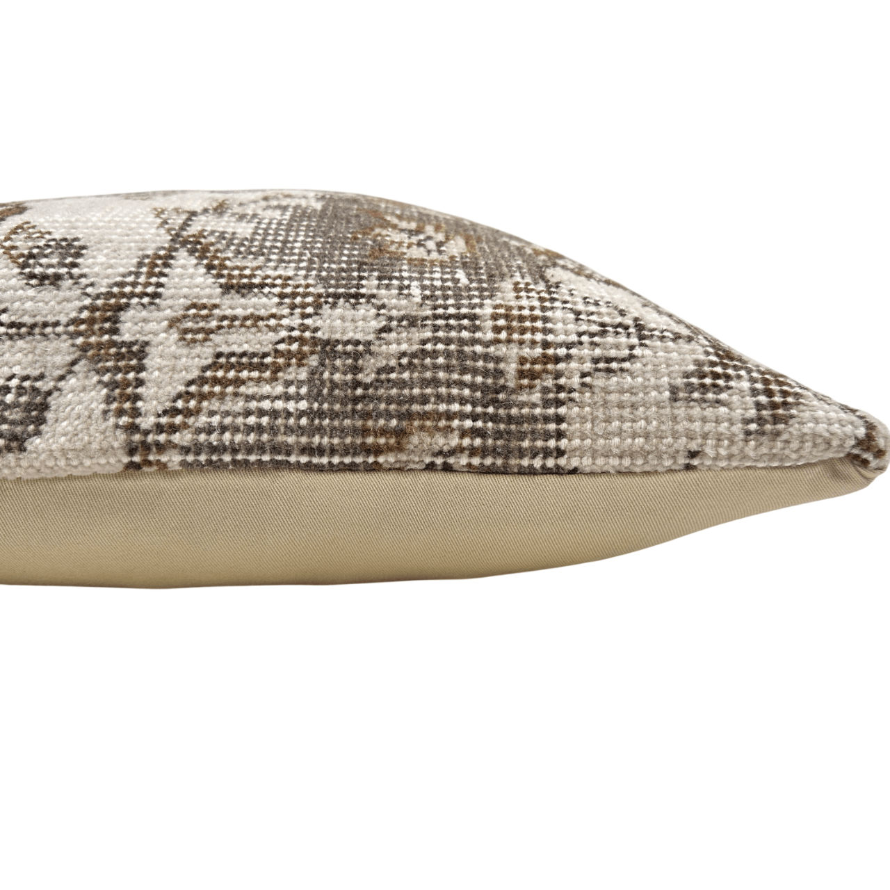 Turkish Antiqued Wool Rug Pillow 16"x16"