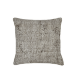 Vintage Turkish Overdye Rug Pillow 17"x17" gray