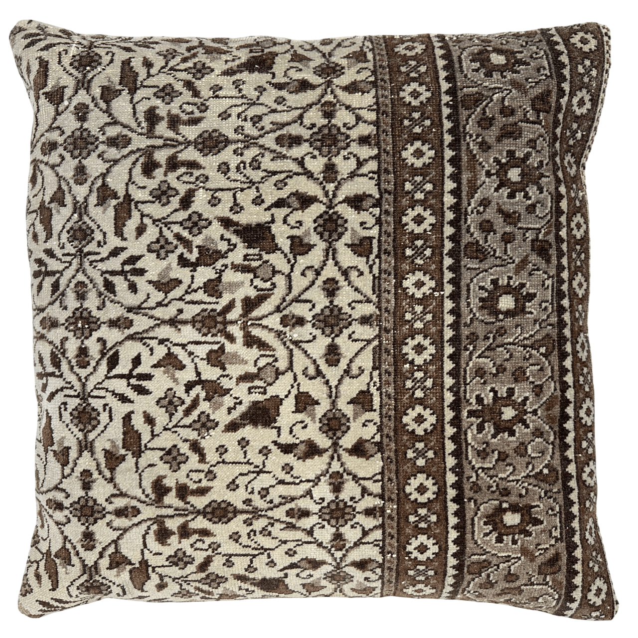 Gray Turkish Overdye Pillow 24"x24"