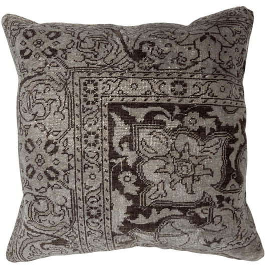 Dark Gray Turkish Overdye Pillow 24"x24"