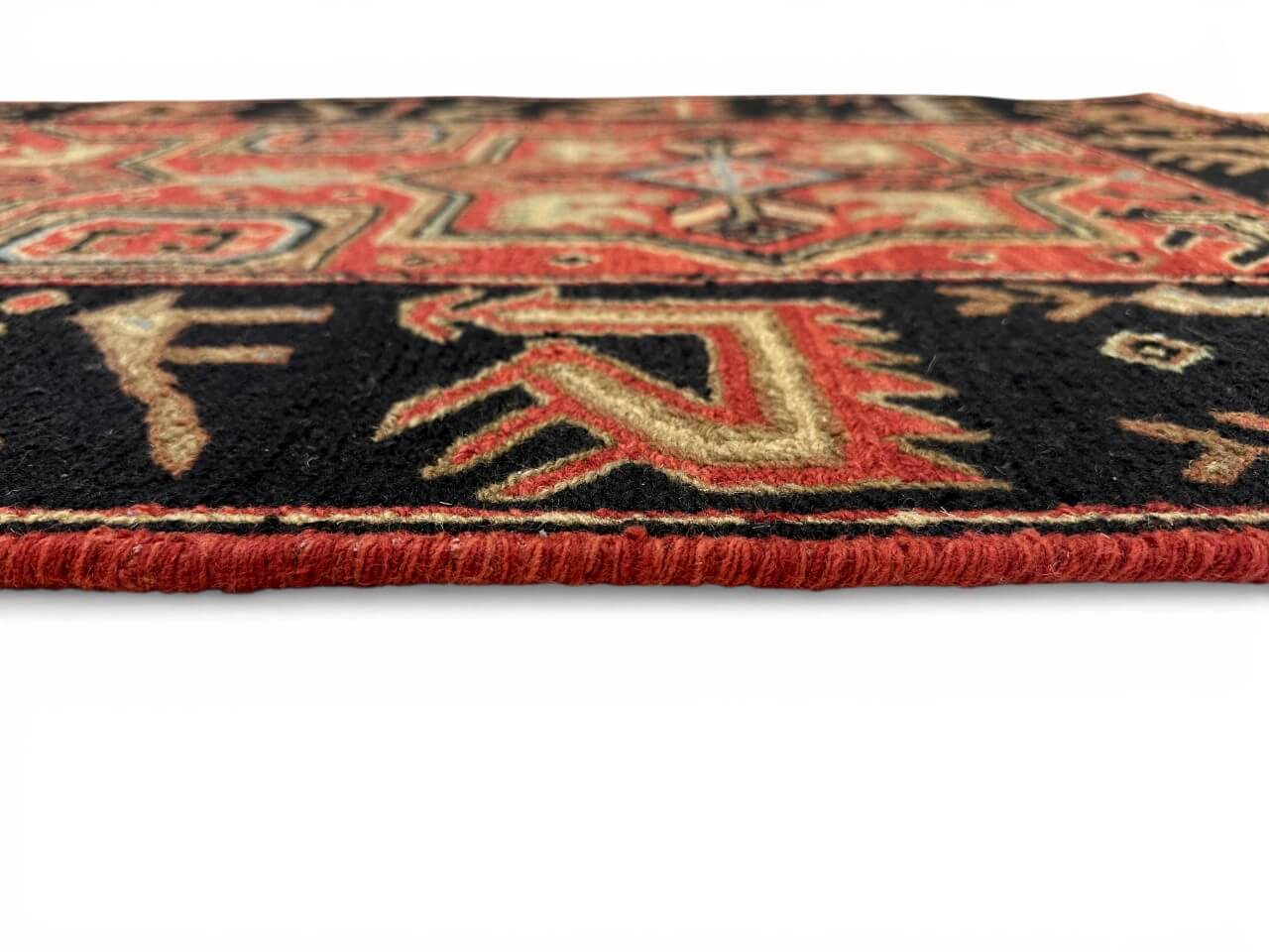 Reversible/2-Sided Shirvan Flat Weave (3x5) red/black
