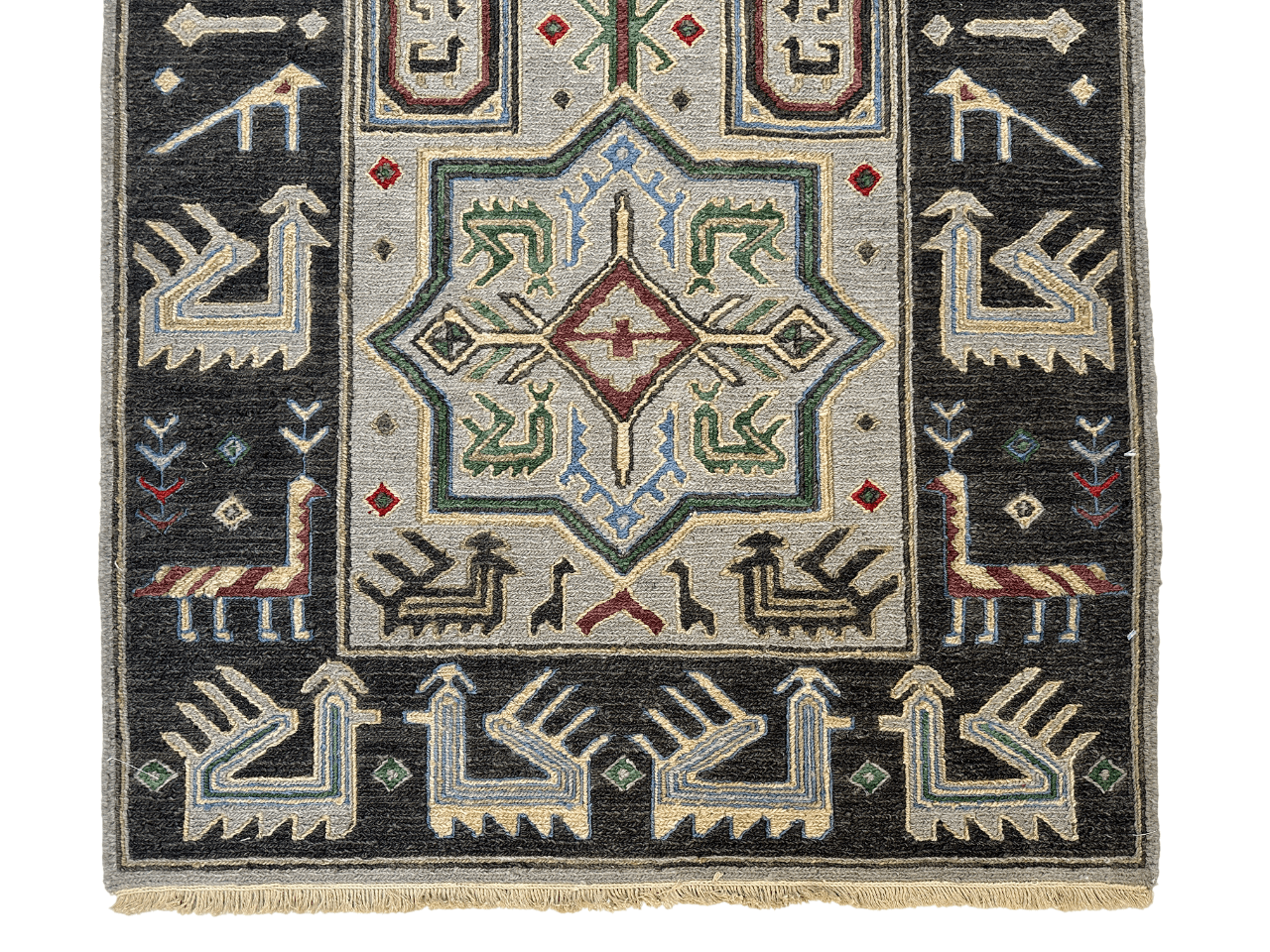 Reversible/2-Sided Shirvan Flat Weave (3x5) gray/black