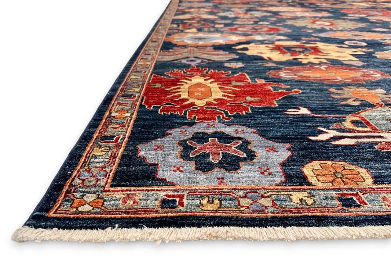 Aryana-Oushak (8'09"x11'09") navy/multicolor