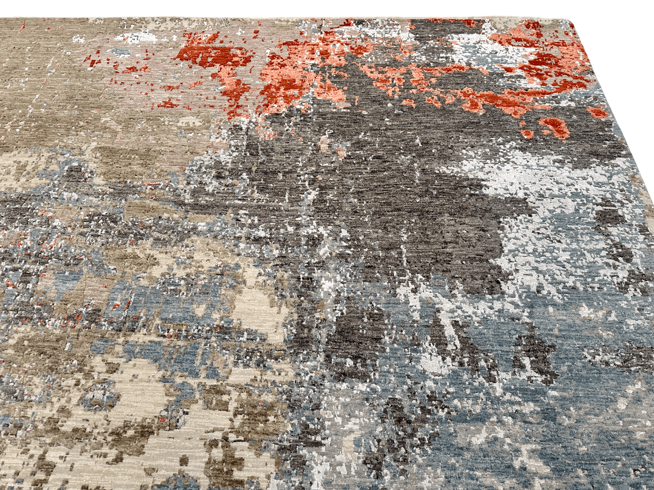 Galaxy (9x12) blue/gray/rust