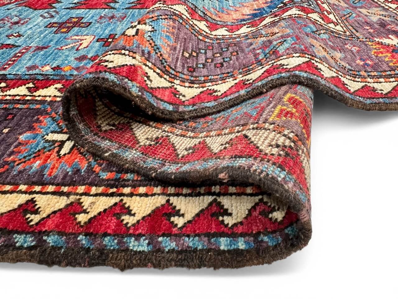Balouchi (5'00"x7'04") blue/purple/multicolor