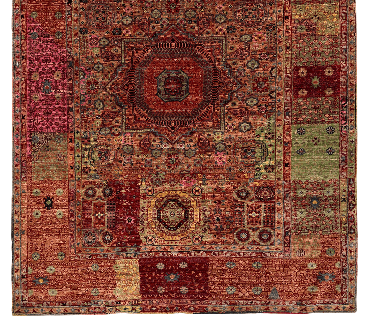 Nooristan - Patchwork Mamluk (4'03"x5'10") multicolor