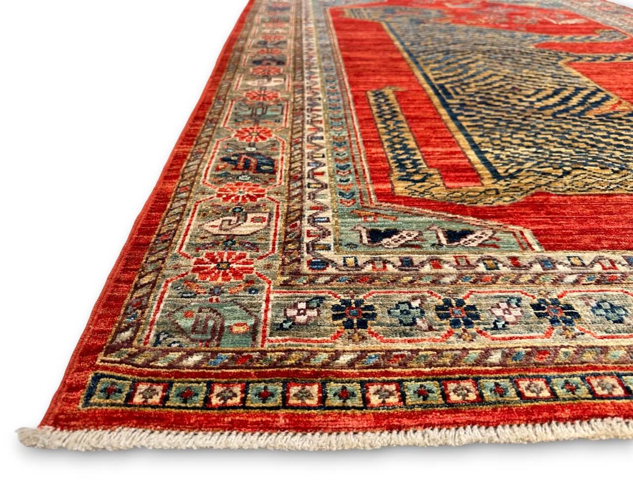 Aryana Tiger (4'00'x5'10") red/teal
