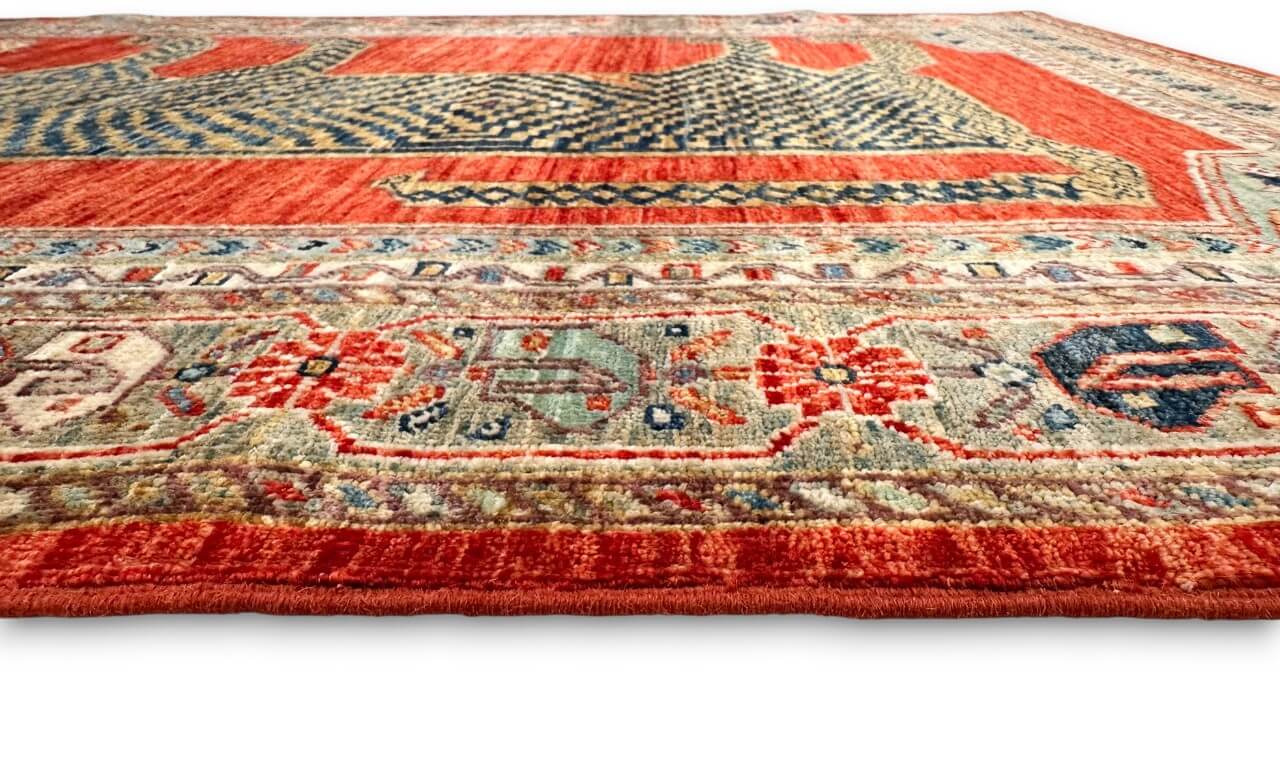 Aryana Tiger (4'00'x5'10") red/teal