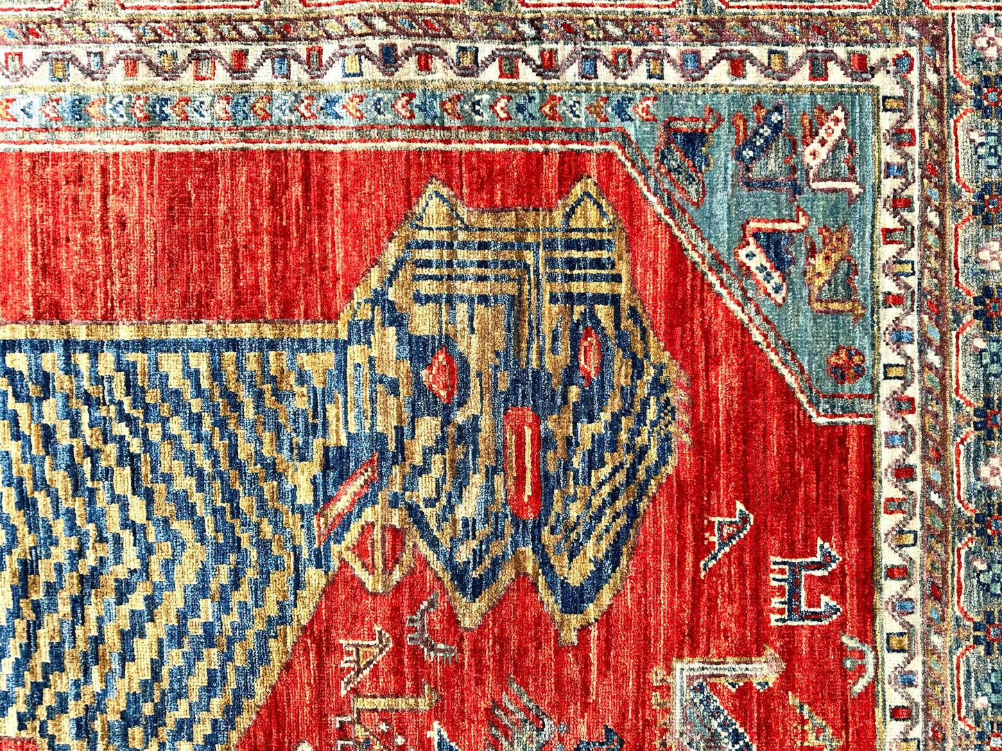 Aryana Tiger (4'00'x5'10") red/teal