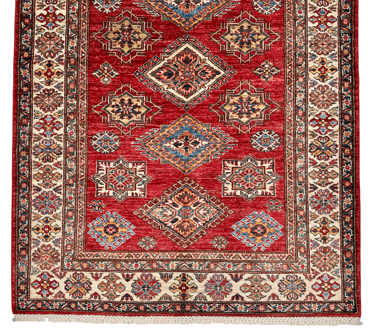 Super Kazak (4'01"x5'09") red/ivory