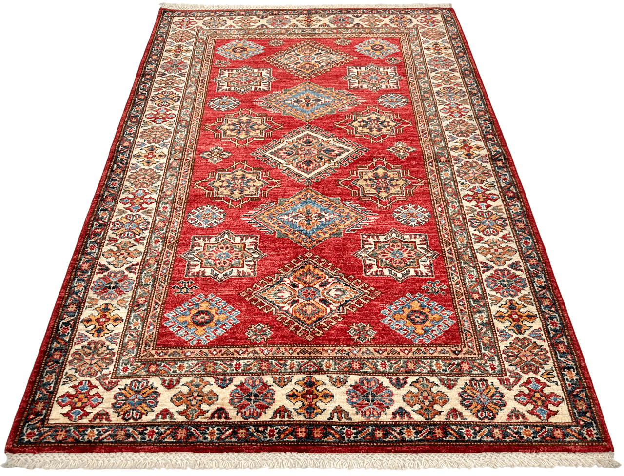Super Kazak (4'01"x5'09") red/ivory