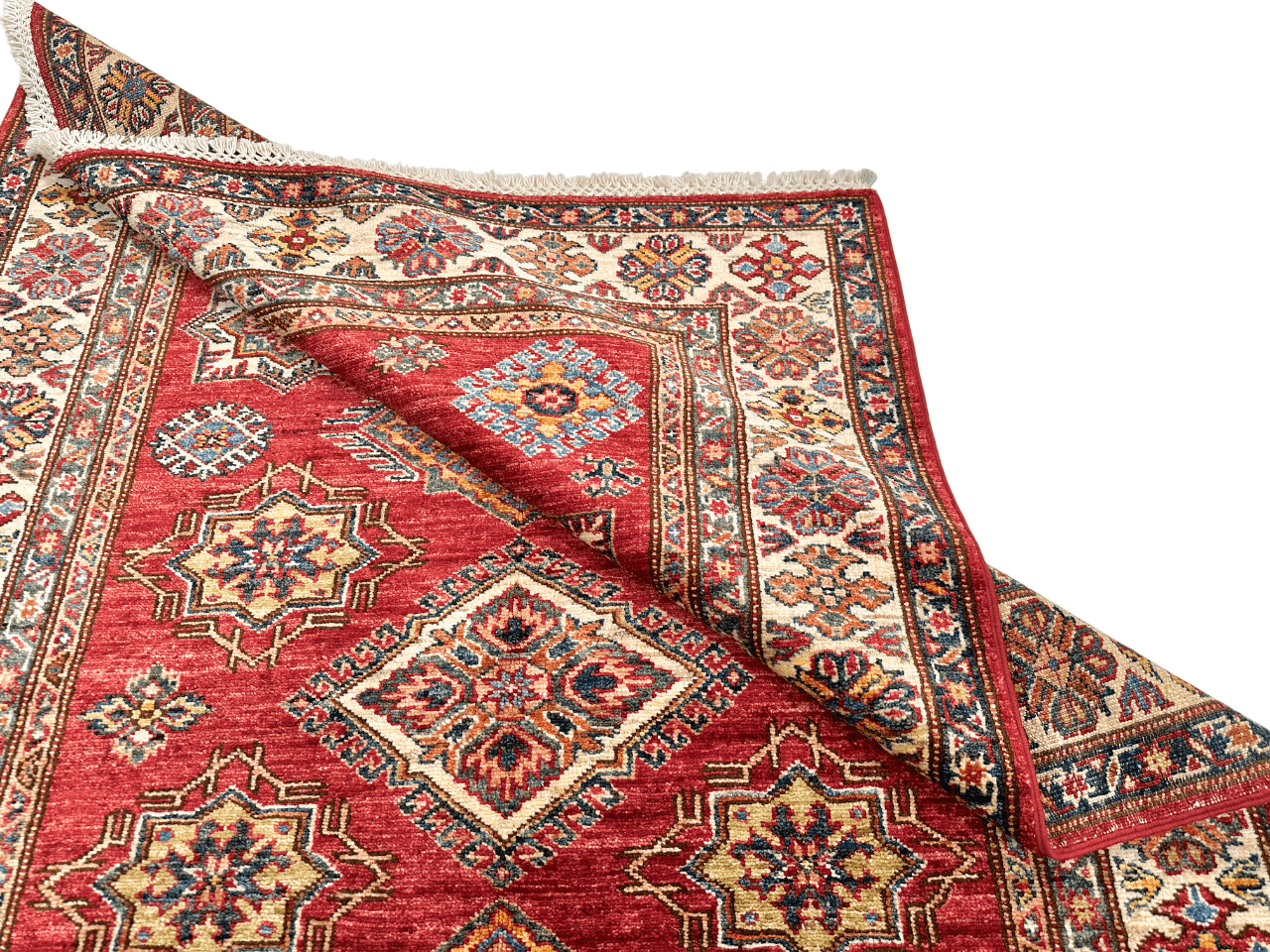 Super Kazak (4'01"x5'09") red/ivory