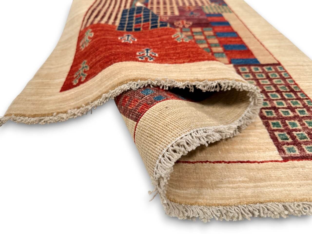 Patchwork Gabbeh (3'04"x5'00") multicolor/ivory