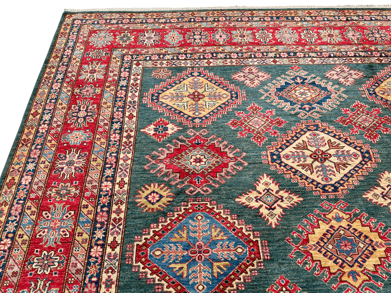 Super Kazak (8'11"x12'04") green/red