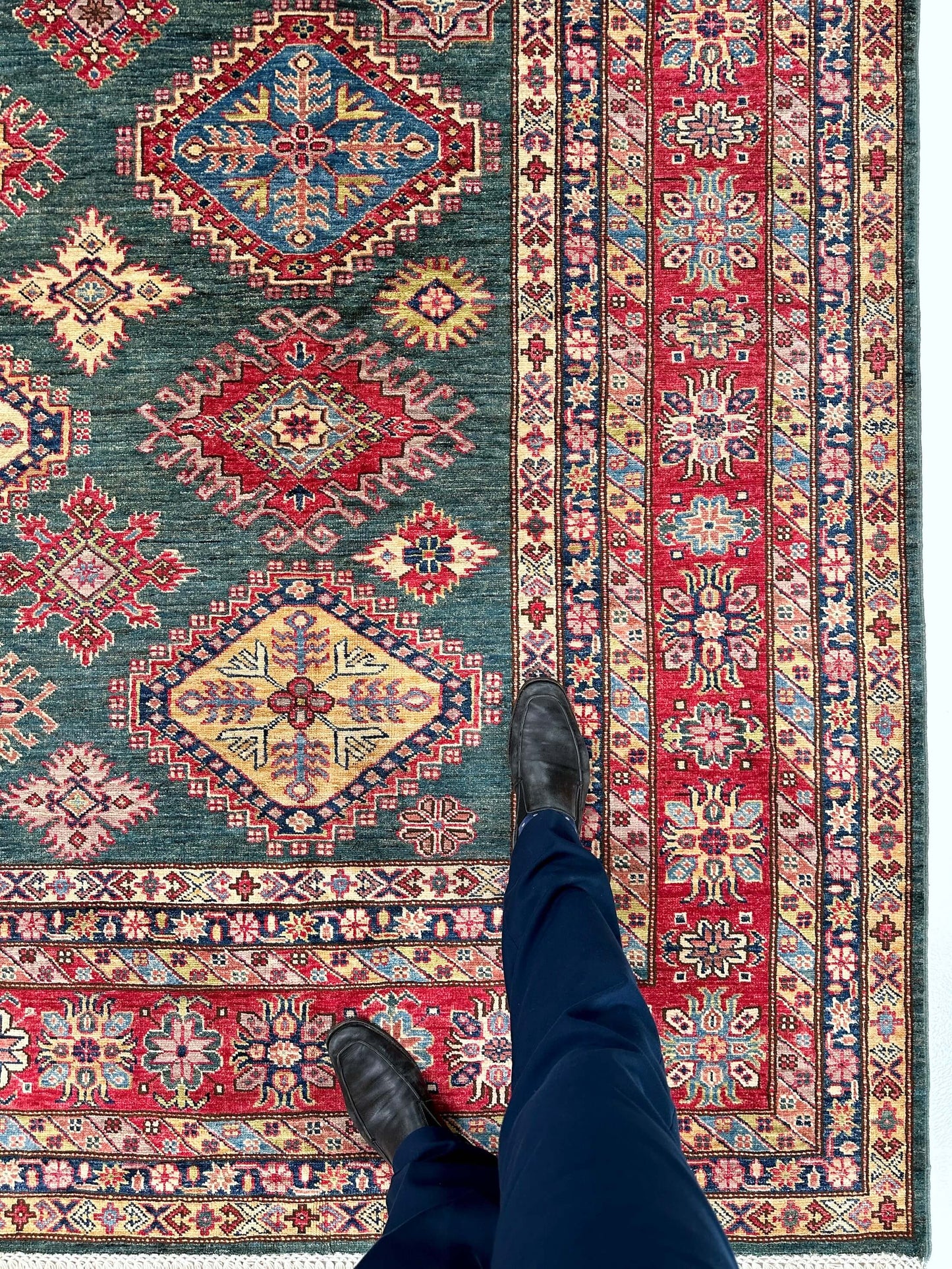 Super Kazak (8'11"x12'04") green/red