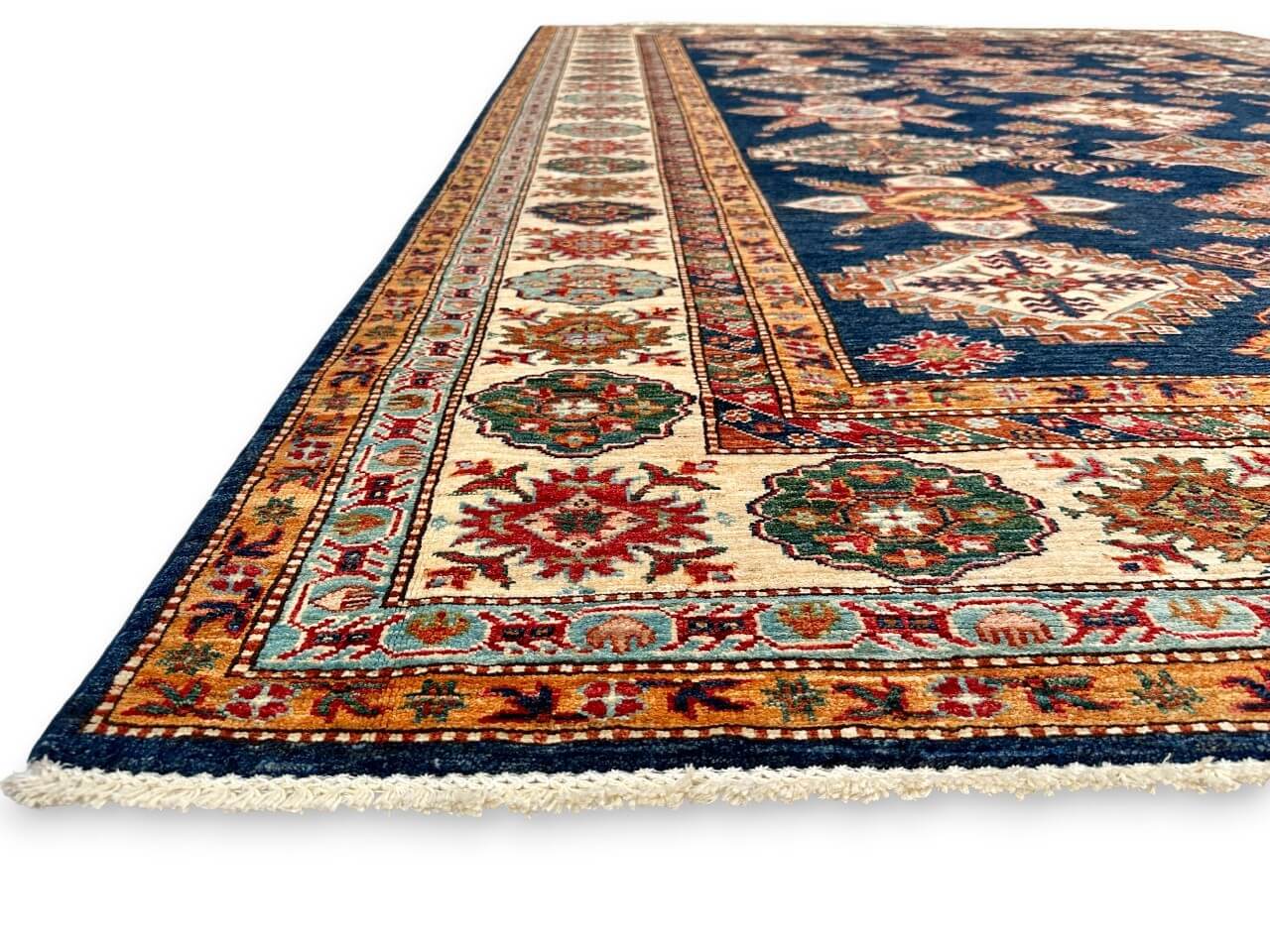 Super Kazak (8'06"x11'02) blue/ivory