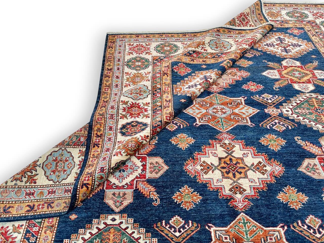 Super Kazak (8'06"x11'02) blue/ivory