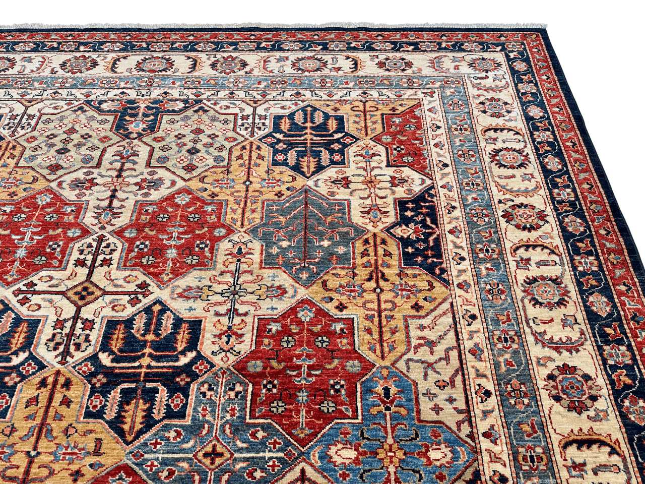 Super Kazak - Bakhtiari (8'11"x12'05") multicolor/indigo
