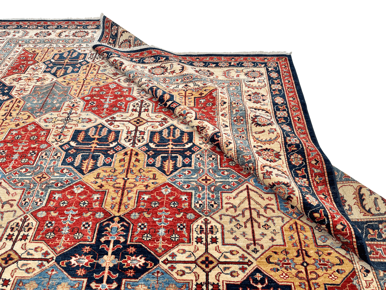 Super Kazak - Bakhtiari (8'11"x12'05") multicolor/indigo
